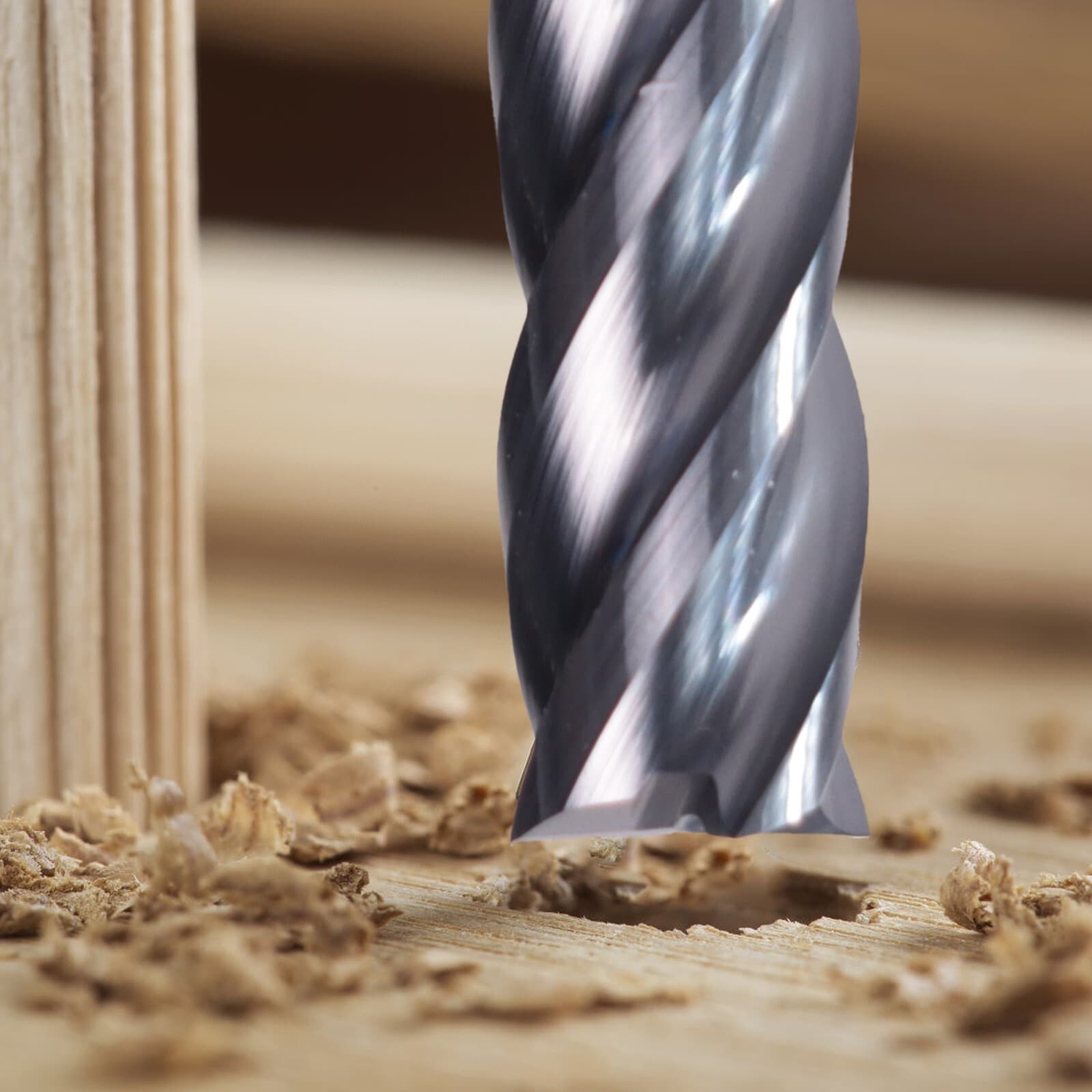 5 PCS 5/32" 4 Flute 2" Overall Length Solid Carbide End Mill AlTiN Coated 5