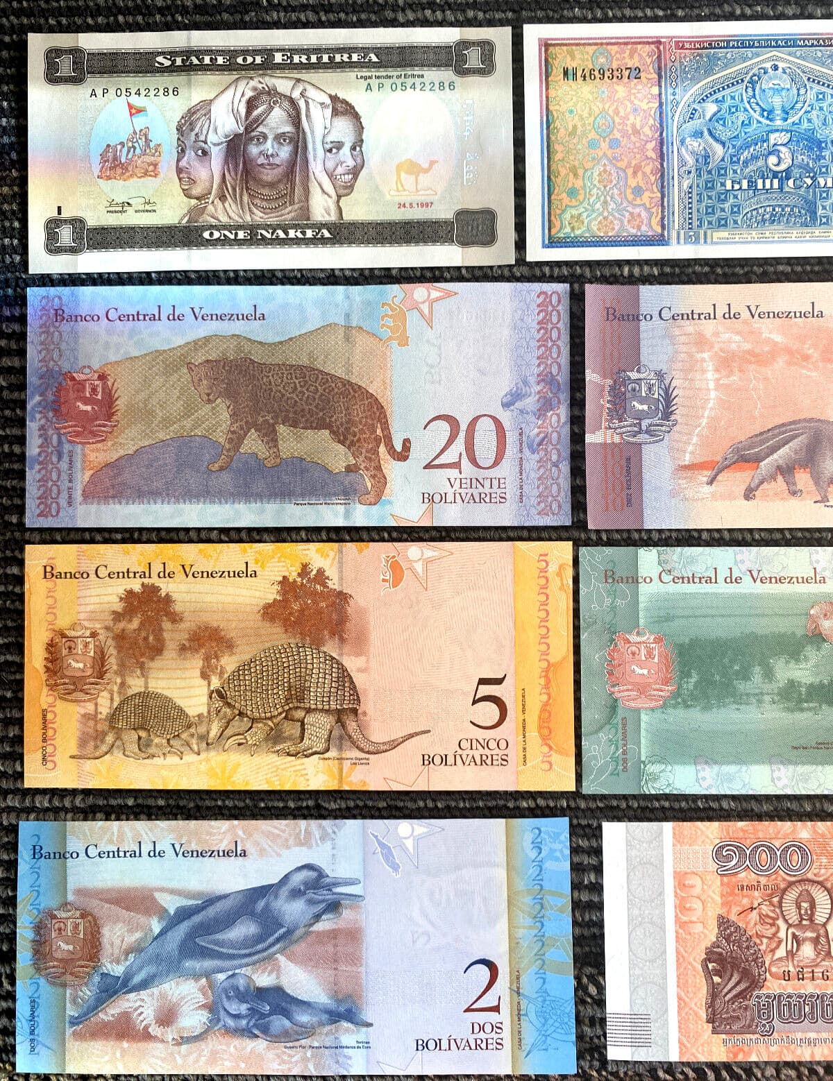 30 DIFFERENT Banknotes UNC Crisp Currency Foreign World Paper Money 2