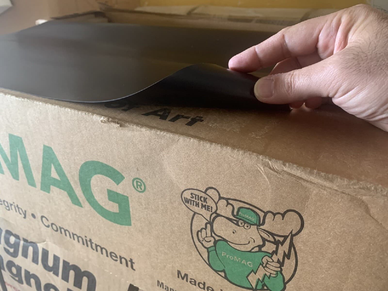  24" width x 50 FEET 30 Mil. Magnetic Sign Sheet Cars Magnum mad ein usa Black