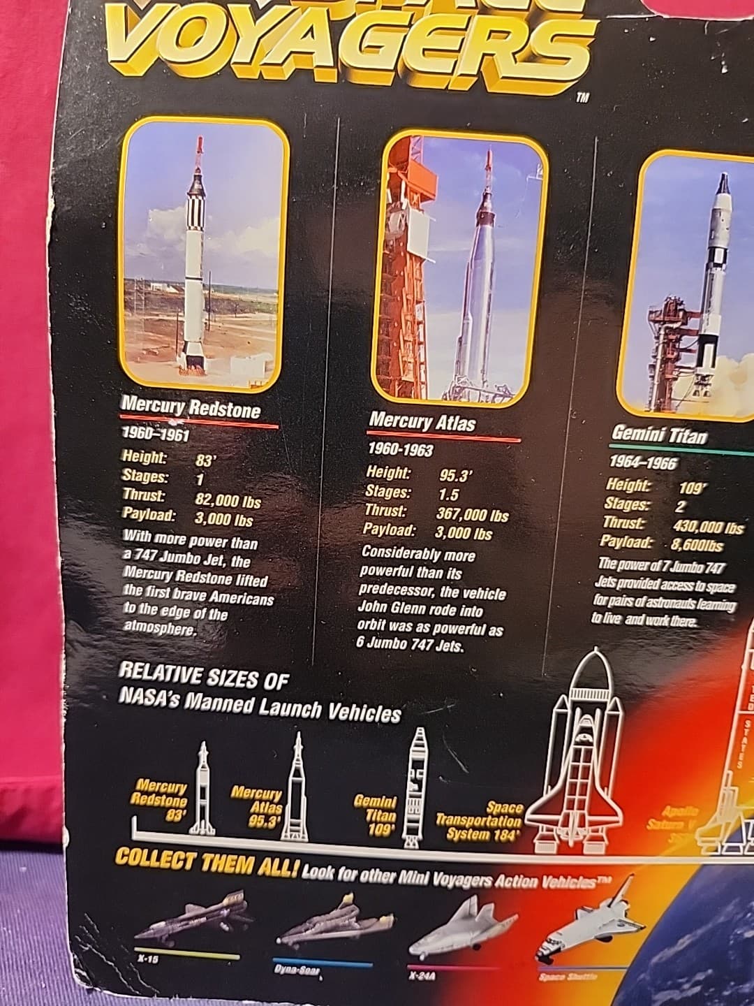 MOC 1999 SPACE VOYAGERS MINI ACTION VEHICLES EVOLUTION OF THE SPACE SHUTTLE 3