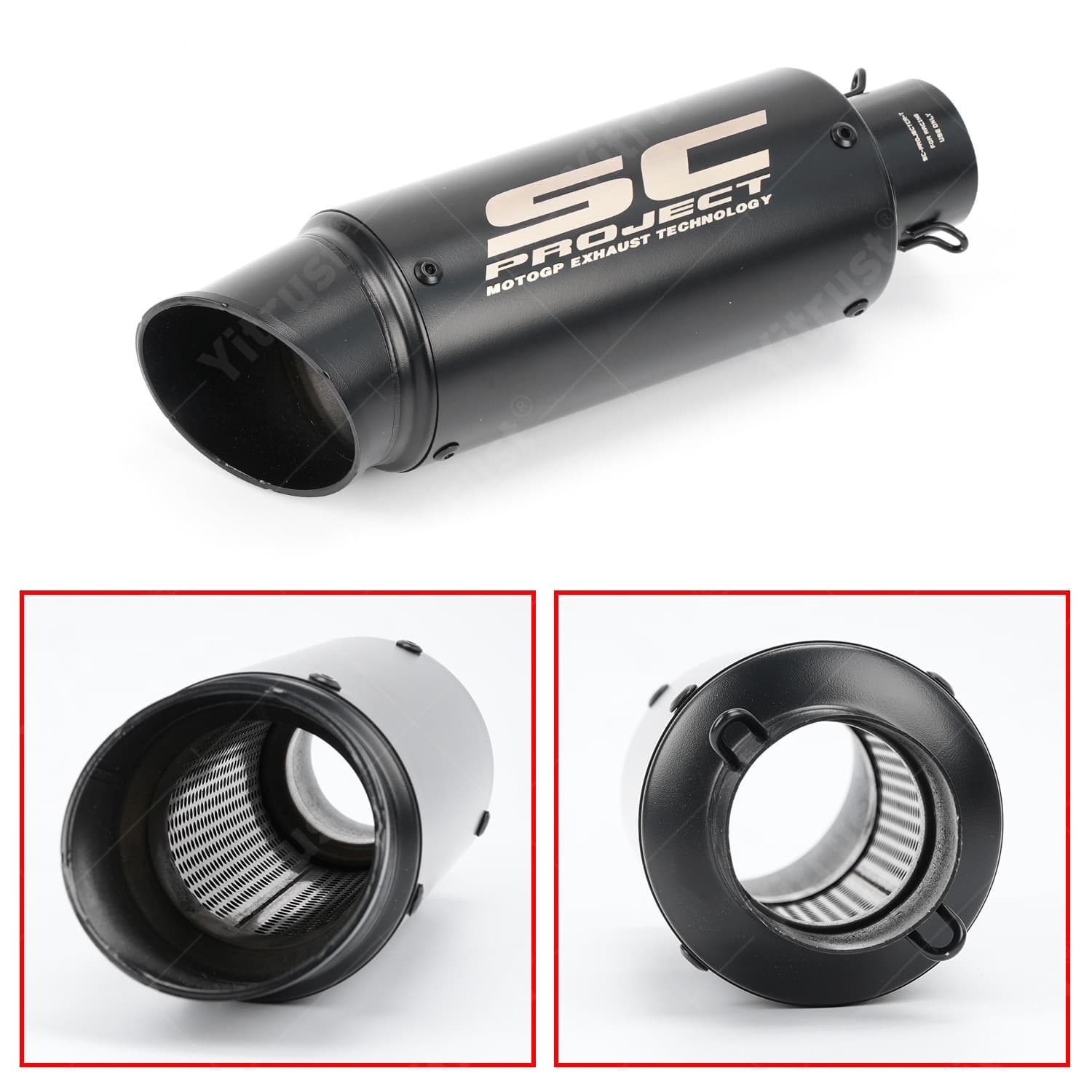 For Kawasaki Ninja 650 Z650 2012-2024 Full System Exhaust Tips Black Header Pipe 4