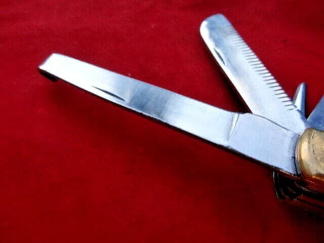 5 - 1_Horseman's Knife Wooden Handle Horse Hoof Pick/Strong Case with Belt Loop 6