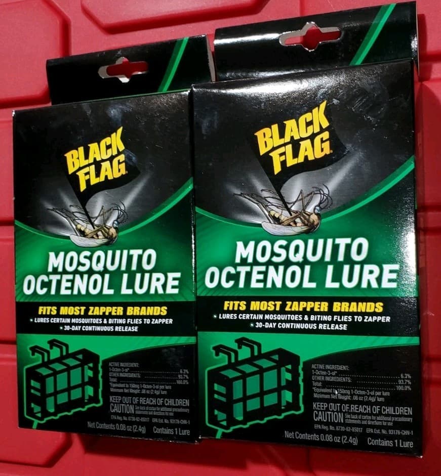 2 PACK - BLACK FLAG MOSQUITO OCTENOL LURES - BZ-OCT1 - FITZ MOST ZAPPER BRANDS 