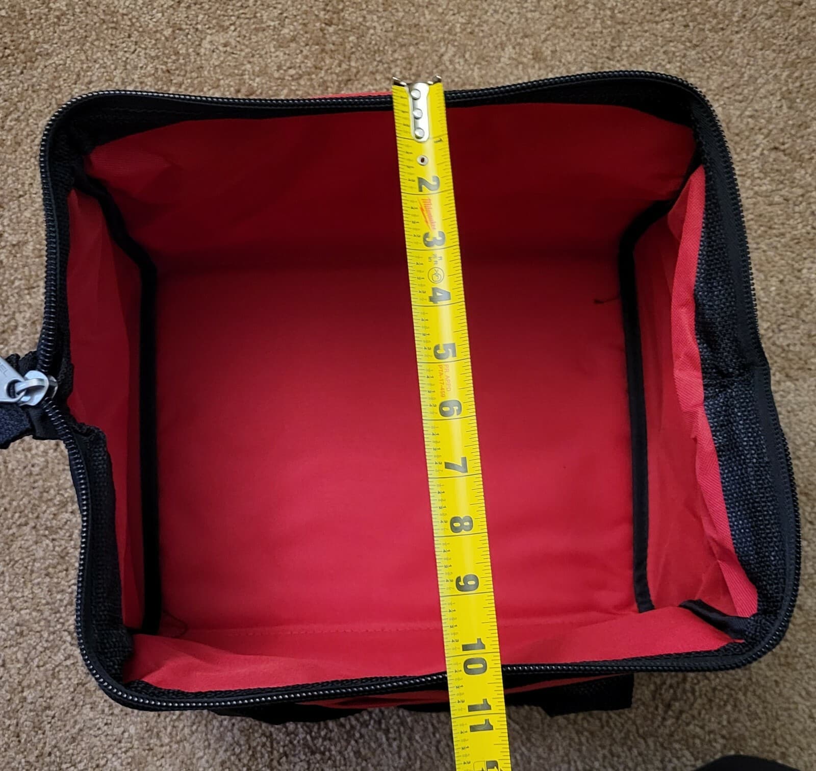 New Milwaukee FUEL M12 13" Heavy Duty Contractors Tool Bag M18 13" x 9" x 10" 5