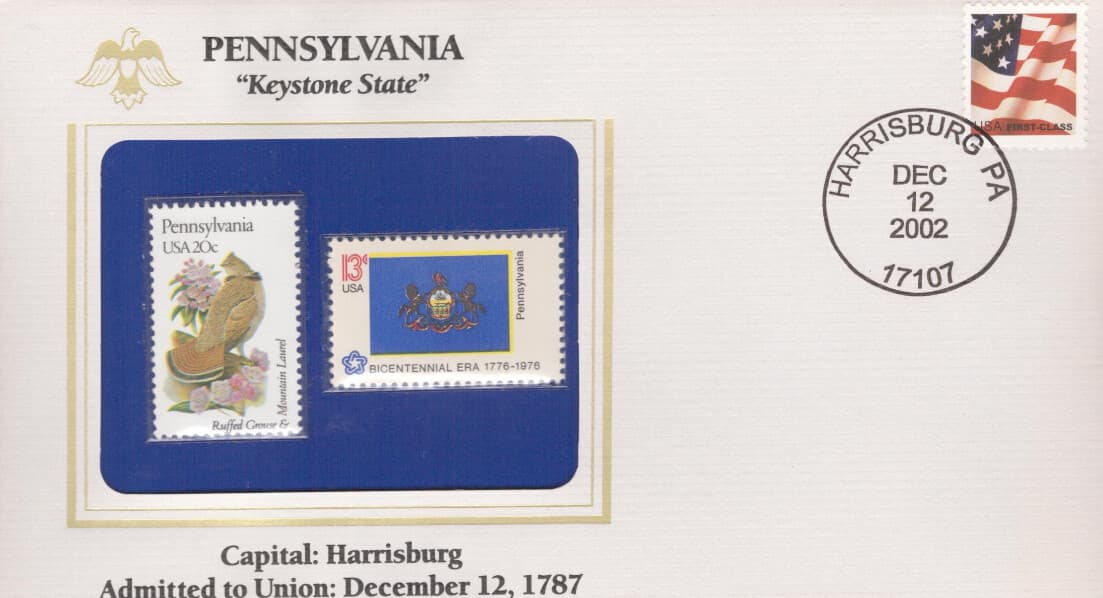 Special Commemorative item honoring Pennsylvania