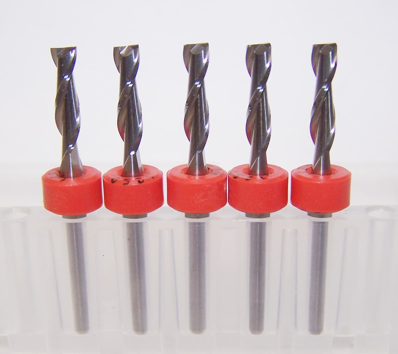 (5) 1/8  CARBIDE END MILLS 2 FLUTE KYOCERA 1600.1250.500 (SAME DAY SHIPPING)