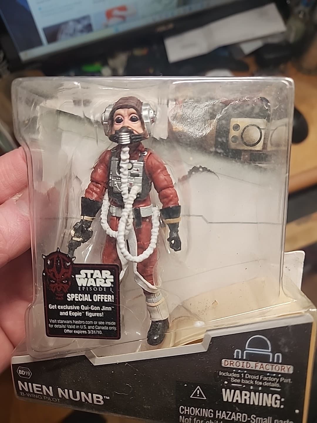 Star Wars Legacy Collection Nien Nunb figure #BD19 Hasbro Droid Factory 2009 2