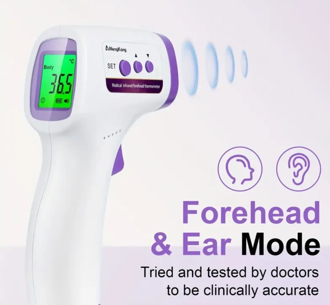 NON-CONTACT CE Medical Grade Infrared Forehead Thermometer LCD Laser USA SHIP🌡 6