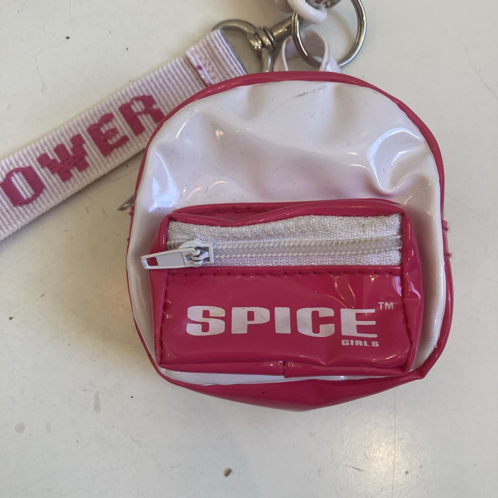 Vintage Spice Girls Keychain Mini Plastic Backpack 2