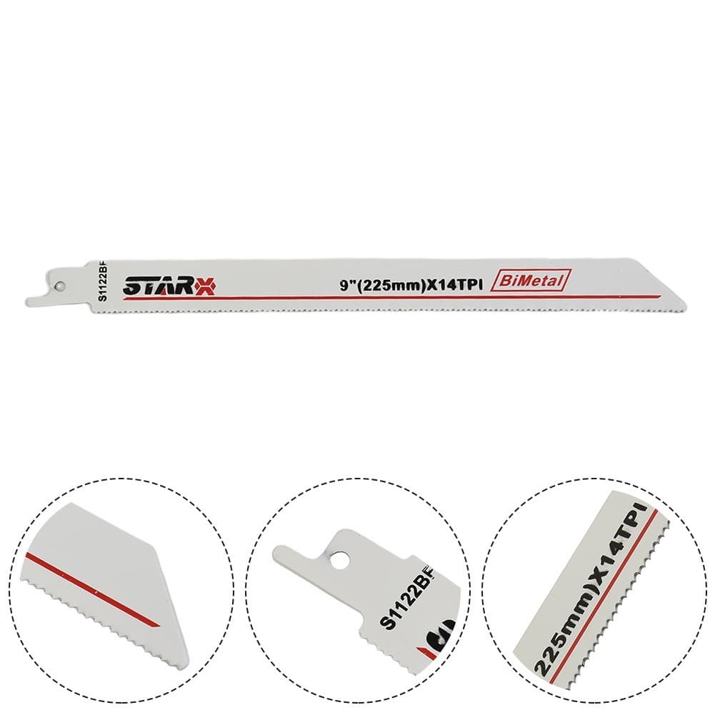 225mm 9 Inch BiFor Metal Saw Blade for For Metal and Wood with 1/2 Inch Shank 4