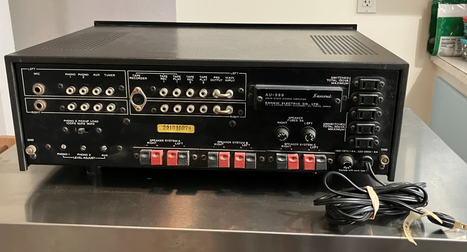 Sansui AU-999 Solid State Integrated Amplifier Working 5
