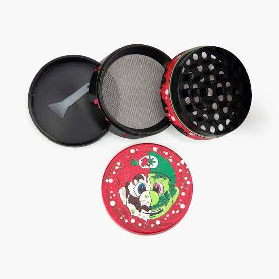2 Inch Mario Grinder Crusher 4-Layer 50mm Herb & Tobacco Grinder Alloy Metal 3