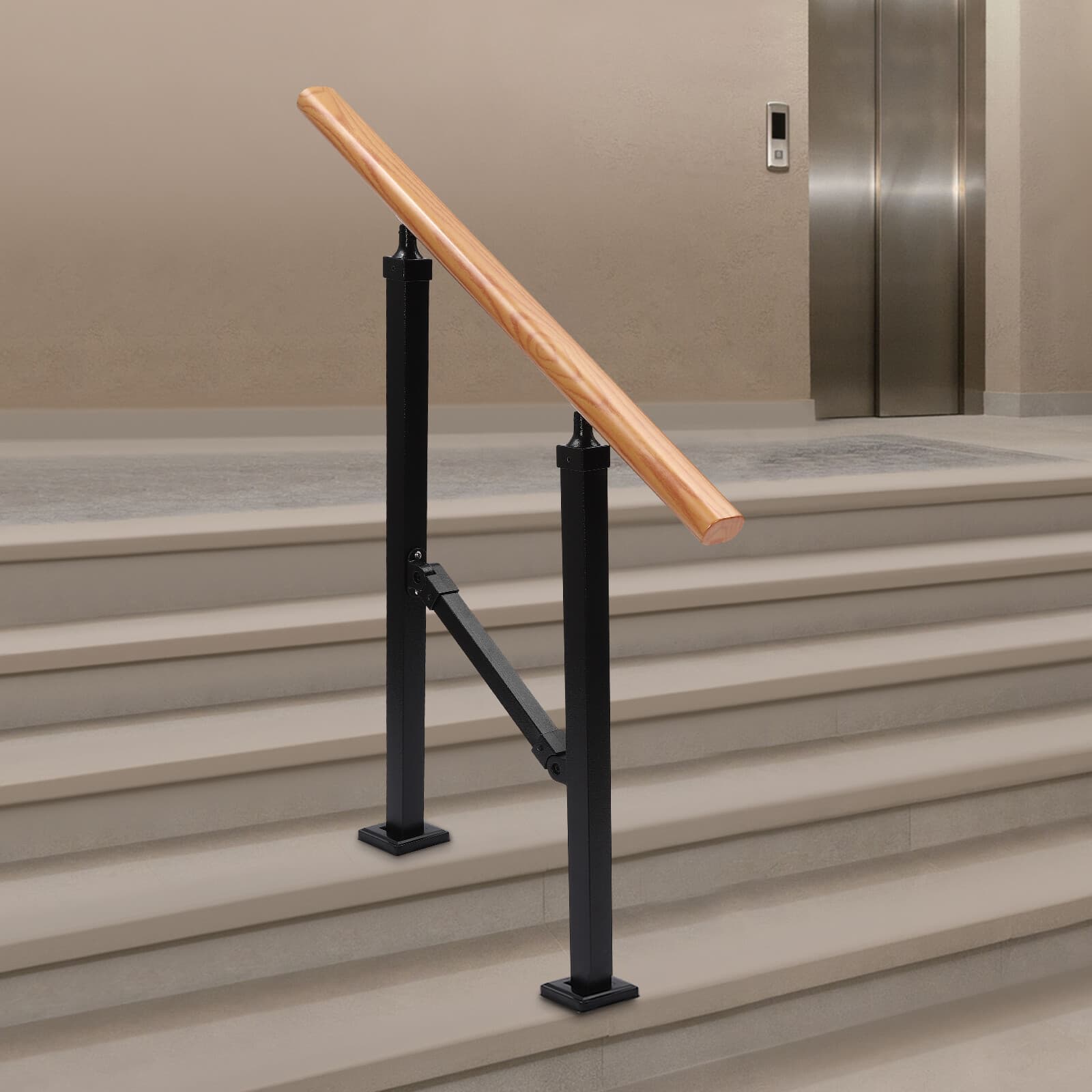 Simple Installation Handrails for Outdoor, Staircase Handrail, 2-Step Handrail  4