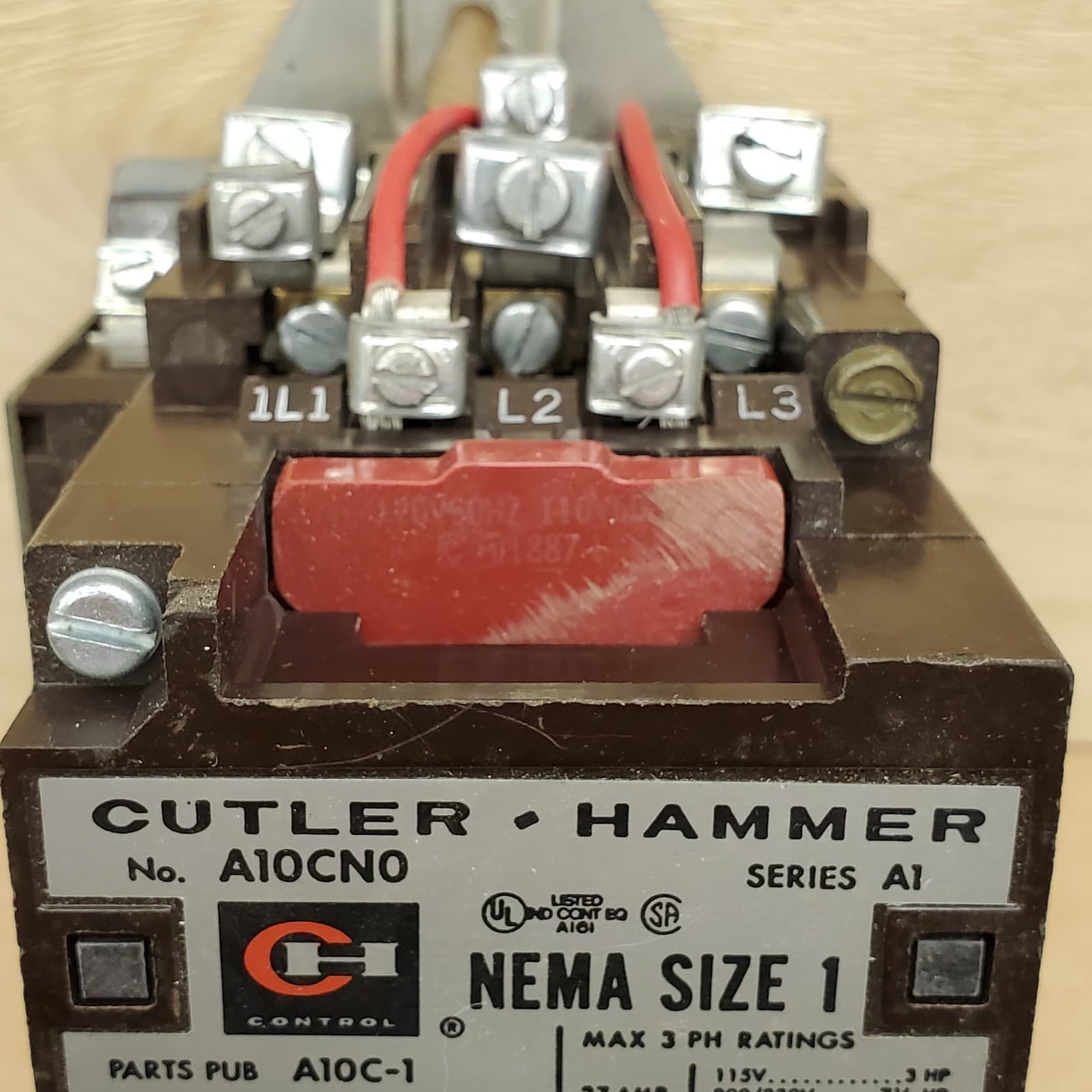 Cutler Hammer A10CN0 Size 1 Motor Starter w/ 120VAC Coil & Overload - NEW  6