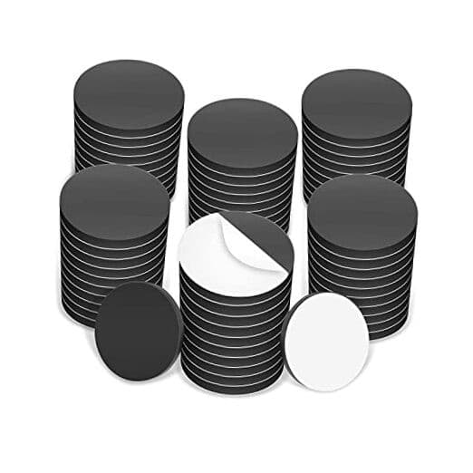 Round Magnetic Discs with Adhesive Backing - Great for Crafts! Use 2 inch 100
