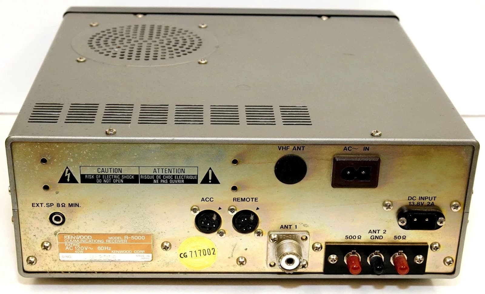 KENWOOD R-5000 LW MW SHORTWAVE RADIO + YK-88SN + YK-88C FILTERS + VS-1 + DCK-2 + 3