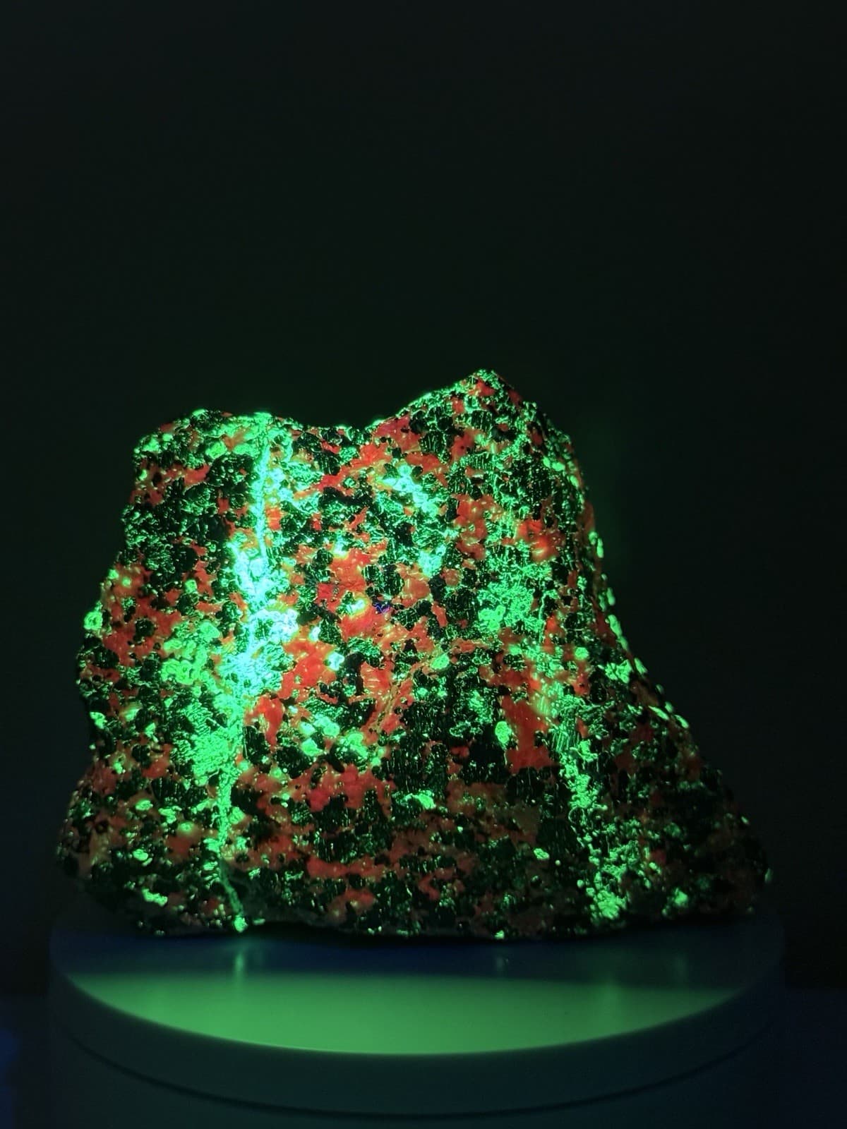 VIVID Willemite, Calcite, Franklinite & Zincite Fluorescent NJ Mineral Specimen