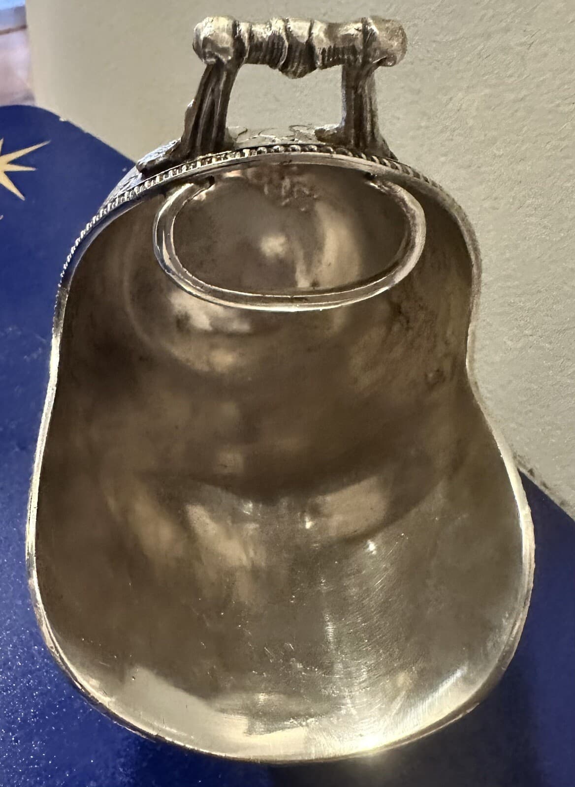 Vintage Sugar Scuttle Dish Silver Plate Floral Made in England EP RM 3