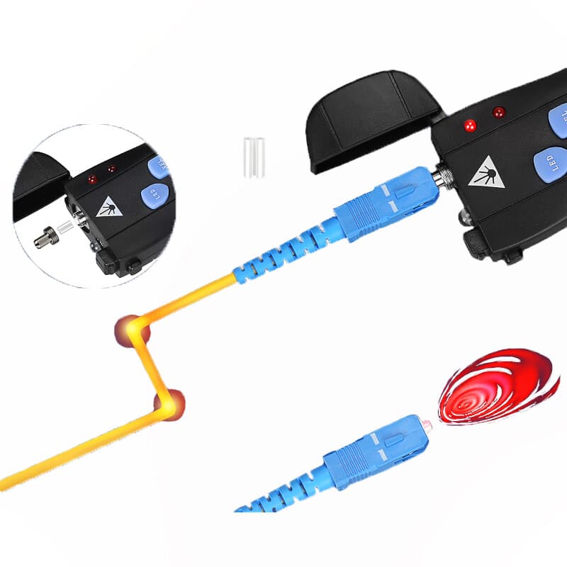 FTTH Mini VFL 10KM/20KM/30KM/50KM Optical fiber visual fault locator 1mW~3mW LED 4