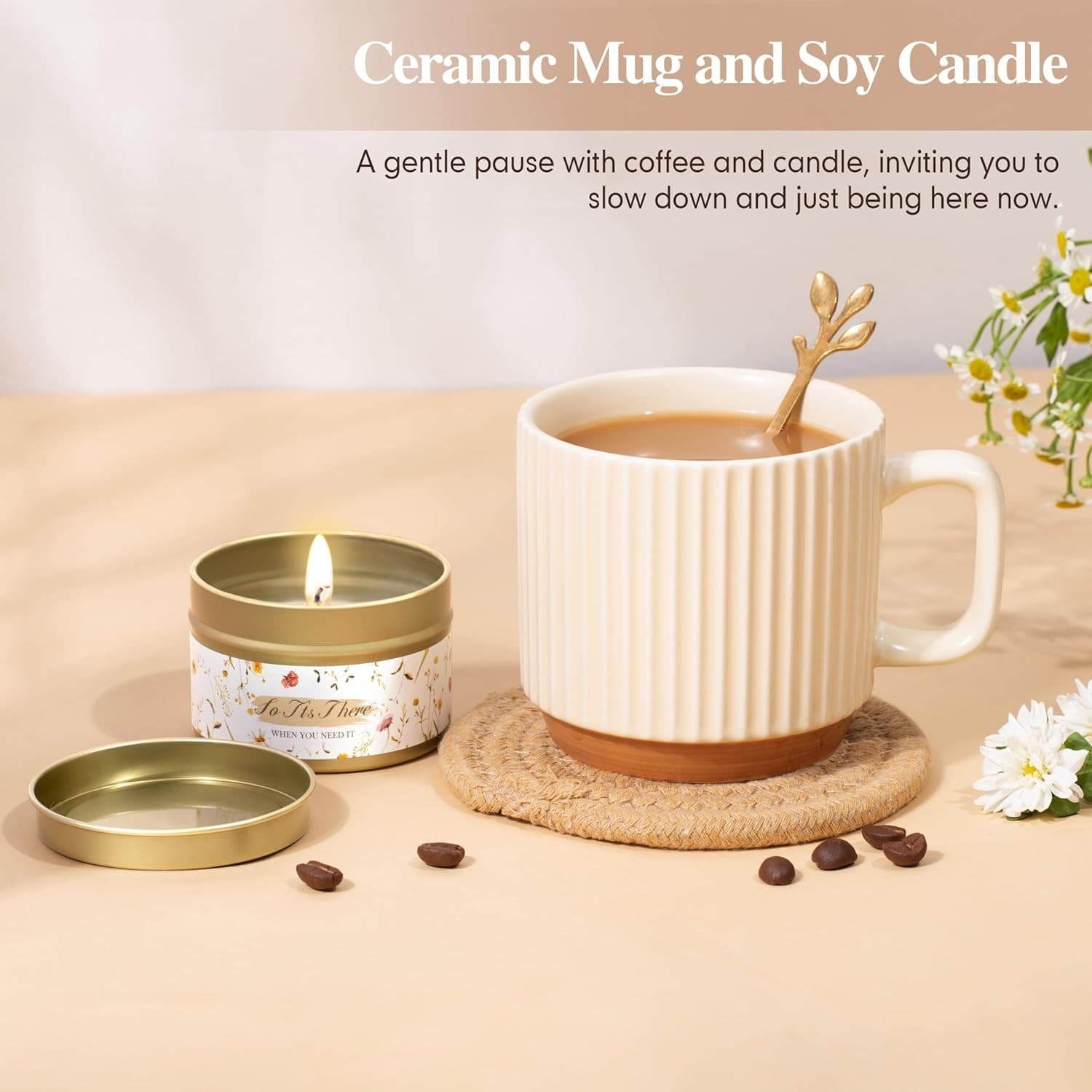 Self Care Gift Box for Women, New Mom, Best Friend (Ivory) 2