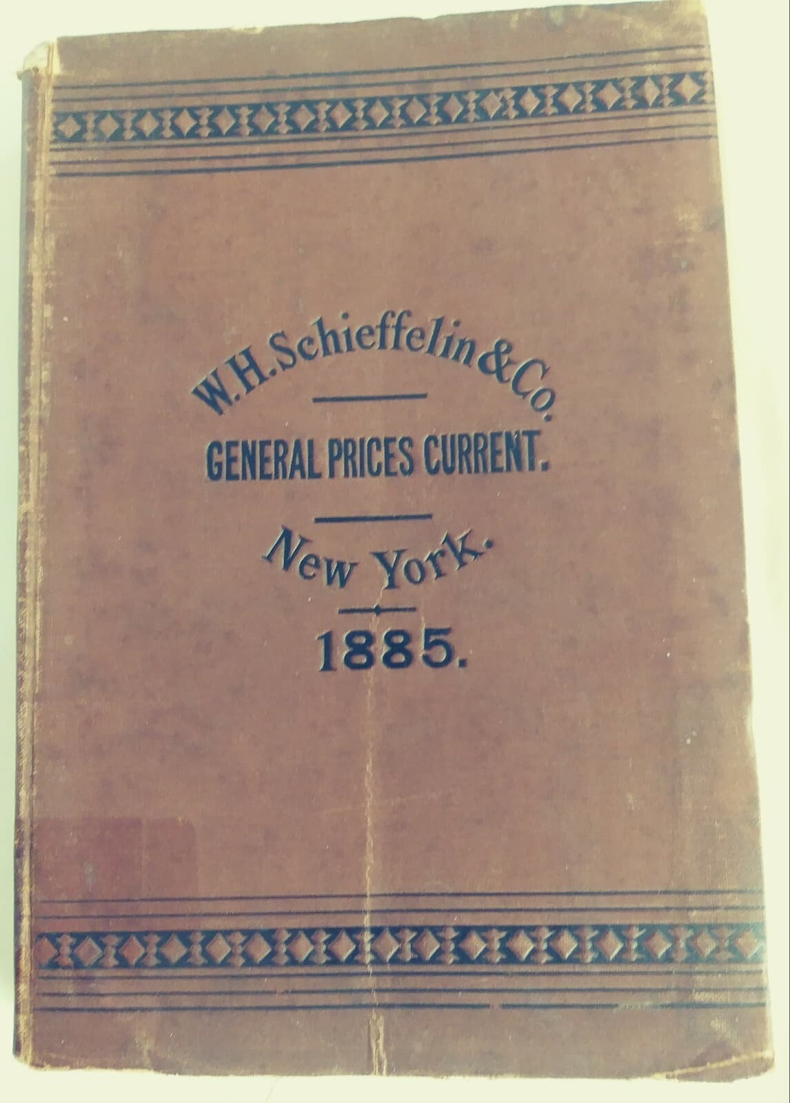 1885 W.H. Schieffelin & Co. Catalog Drugs, Medicines, Chemicals, oils, Pharmacy  2