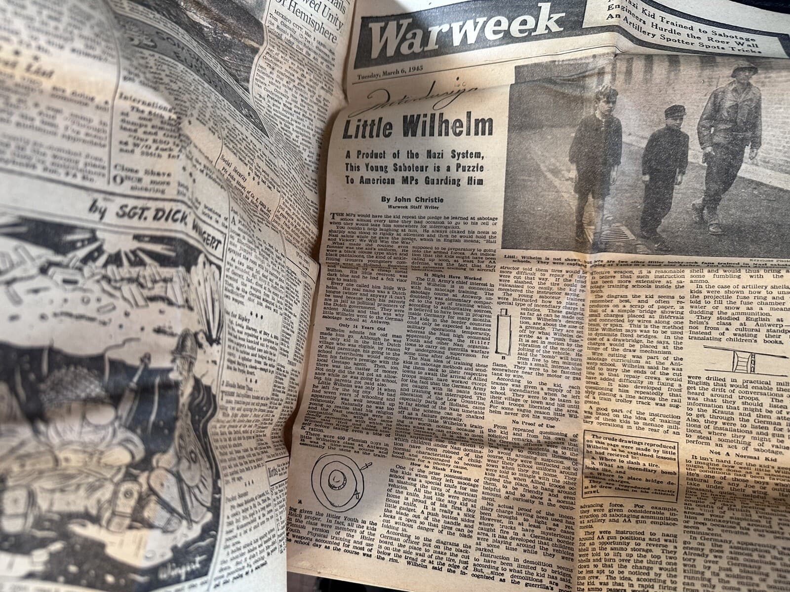 1945 WWII US Army 104th Timberwolf Infantry Division Letter Newspaper Germany 5