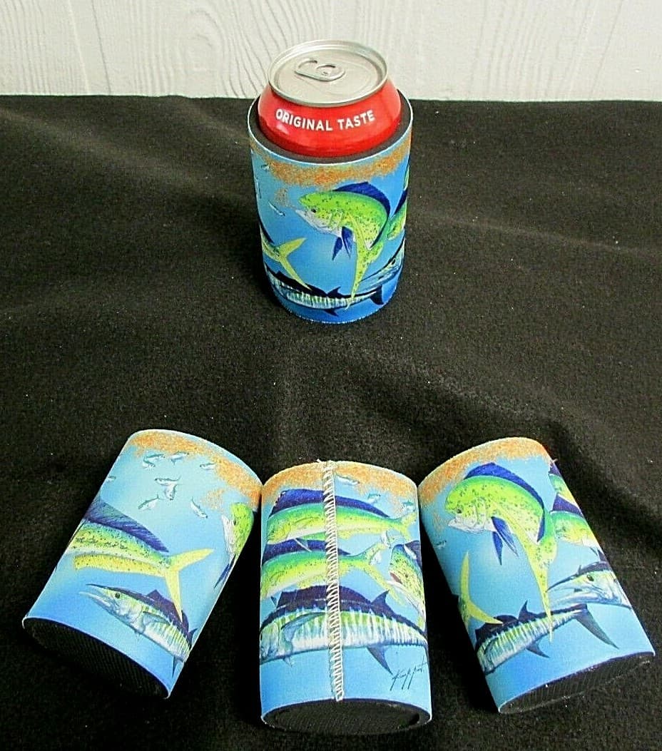 DORADO Soda Beer Can Holder WAHOO MAHI Insulator Cooler Koozie Gamefish (1) L8 2