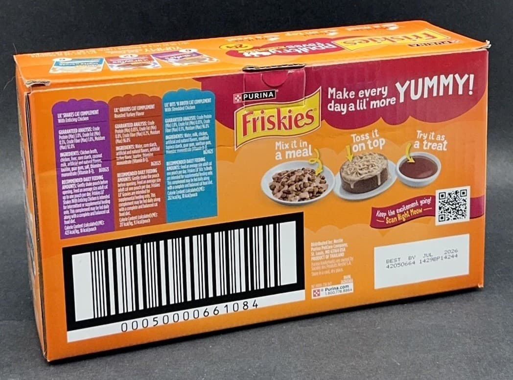 Purina Friskies Pureed Cat Food Topper Lil’ Shakes (Pack of 24) Chicken Turkey 3