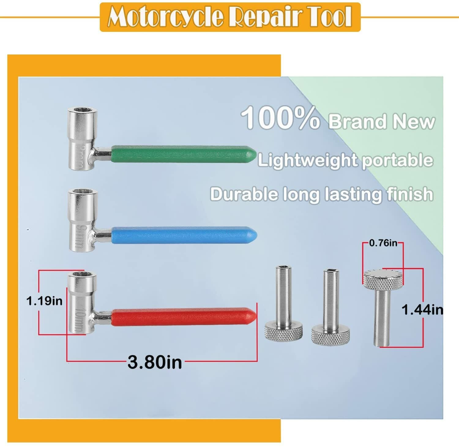 Valve Tappet Adjusting Wrench Tool For Most Motorcycles ATVs & ATCs Small Engine 4