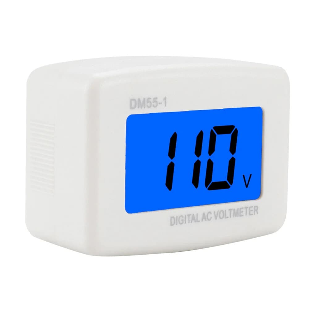 2X AC 80-300V Digital Voltage Meter Voltmeter Wall Plug Socket Tester DM55-1 US 2