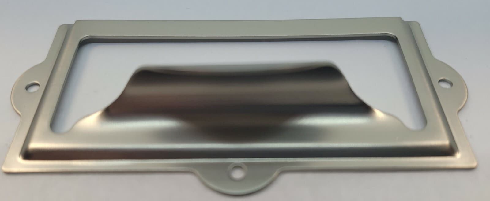 1.75" File Cabinet Card Holder Pull handle brass nickel bronze black fancy antiq 2