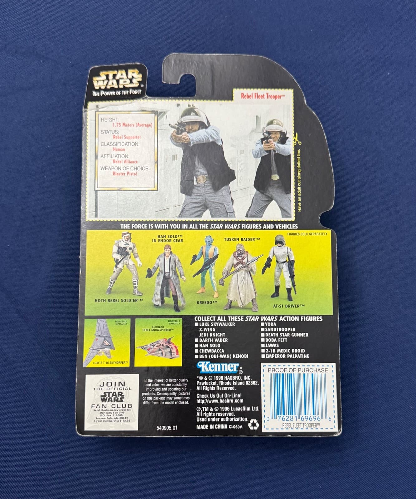 Kenner Star Wars The Power Of The Force Rebel Fleet Trooper With Blaster Pistol 2