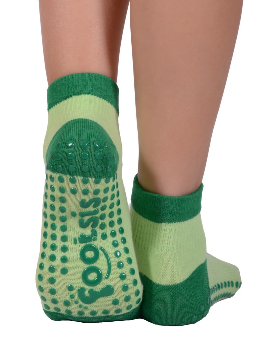 Footsis Non Slip Grip Socks for Yoga, Pilates, Barre, Home - Style “Dino" 3
