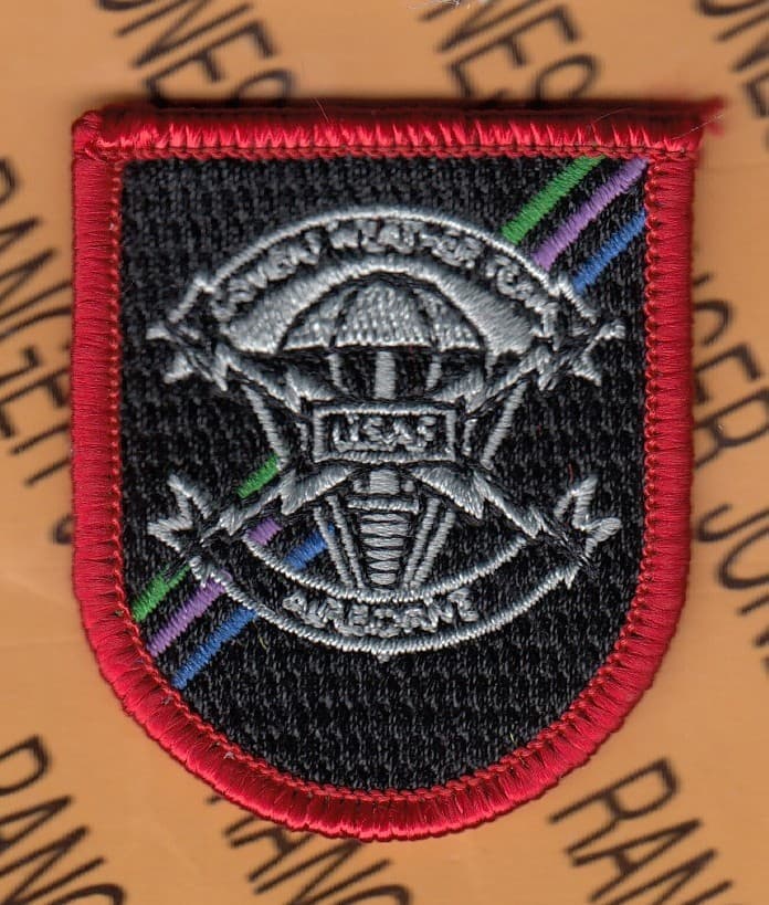 USAF Air Force Combat Weather Team Airborne w/ Crest DUI beret flash patch m/e