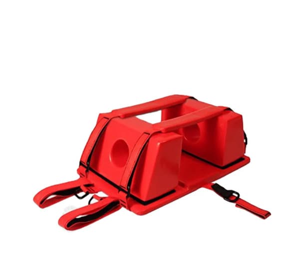ROYALTEK Head Immobilizer for Backboard Spine Board Adjustable Straps Red 2
