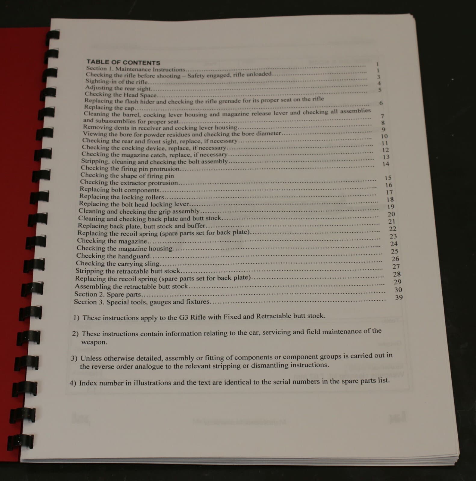 HK G3 Rifle Armorers Instruction Manual Heckler & Koch Century Arms HK91 3