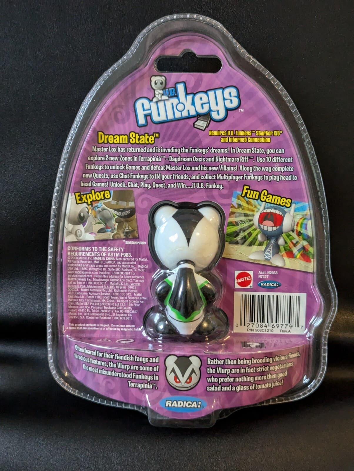 2008 UB Funkeys Vlurp Rare R Dream State New Sealed NIB White 2