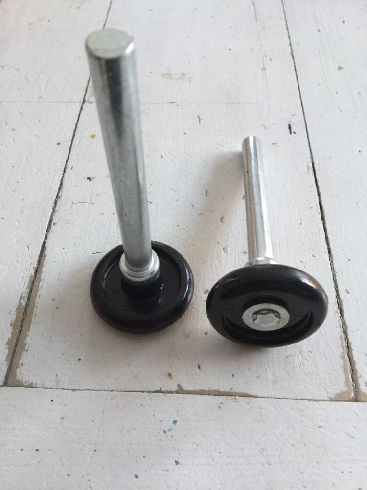 Pair 2" Nylon Garage Door Roller 4" Stem Replace Quite Smooth Overhead Tune Up 3