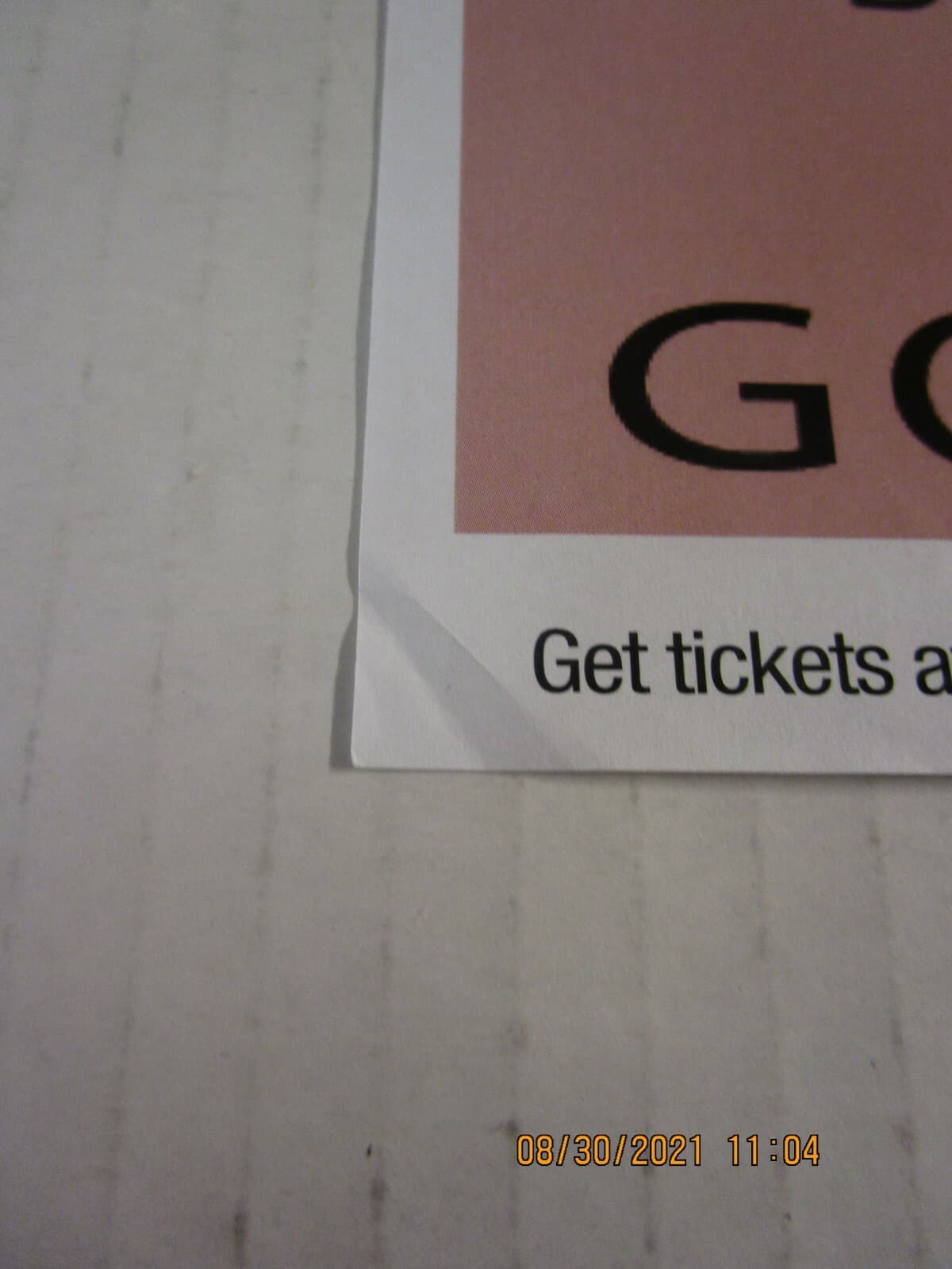 PURITY RING Flyer/Poster New! Unused! Gothic Theatre Denver, Co May 19,2015 2