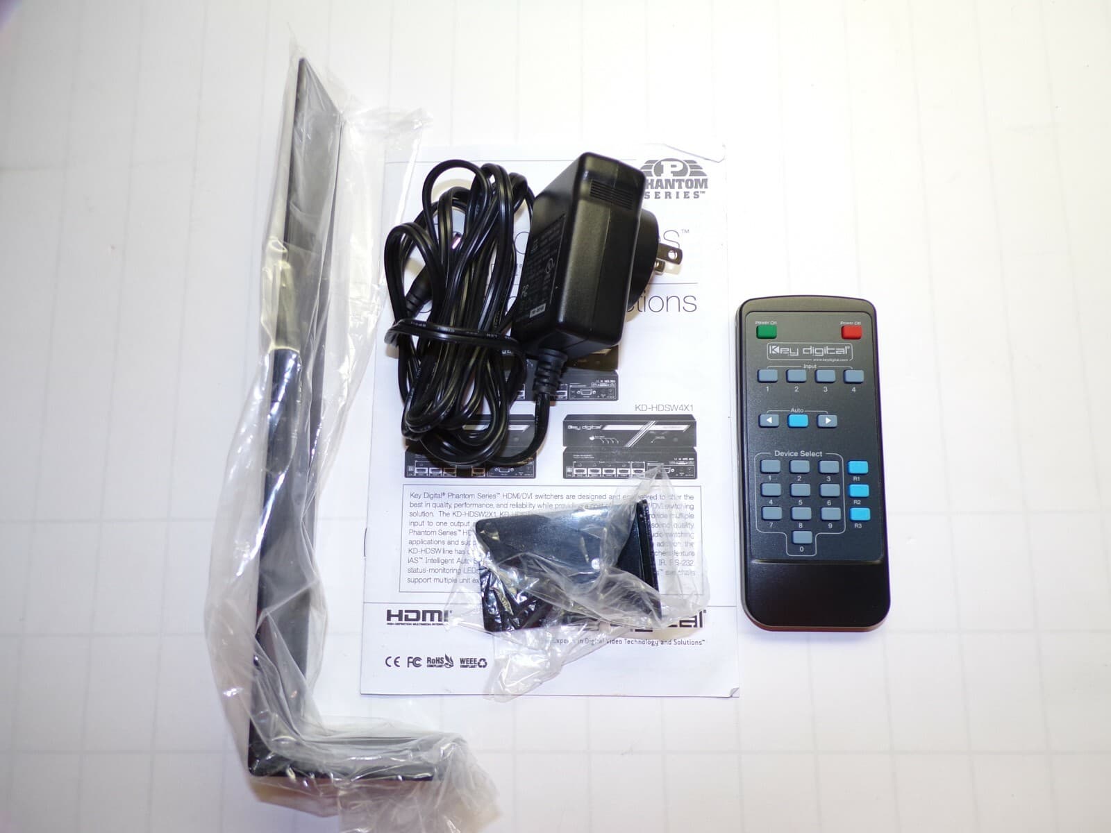 NEW KEY DIGITAL 2 INPUTS TO 1 OUTPUT HDMI/DVI SWITCHER 4K  KD-HDSW2X1 5