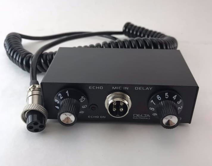 DELTA EC1 DYNAMIC MIC AMPLIFIER / ECHO CHAMBER w/ ROGER BEEP 4 pin Cobra CB HAM  3
