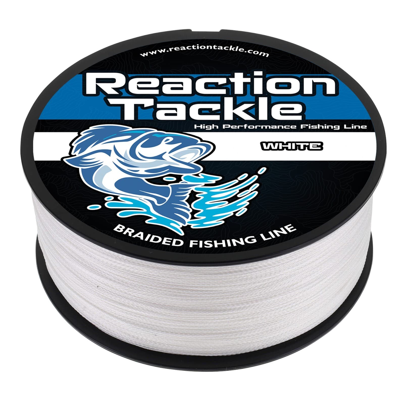 Reaction Tackle Braided Fishing Line / Braid - White- 4 or 8 Strands 3