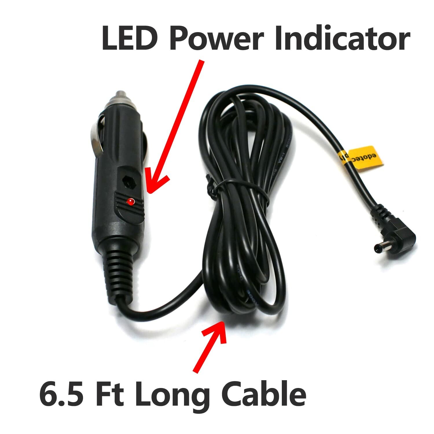 Car 12V DC Vehicle Cable Power Cord for Cobra Radar Laser Detector iRadar Rad 2