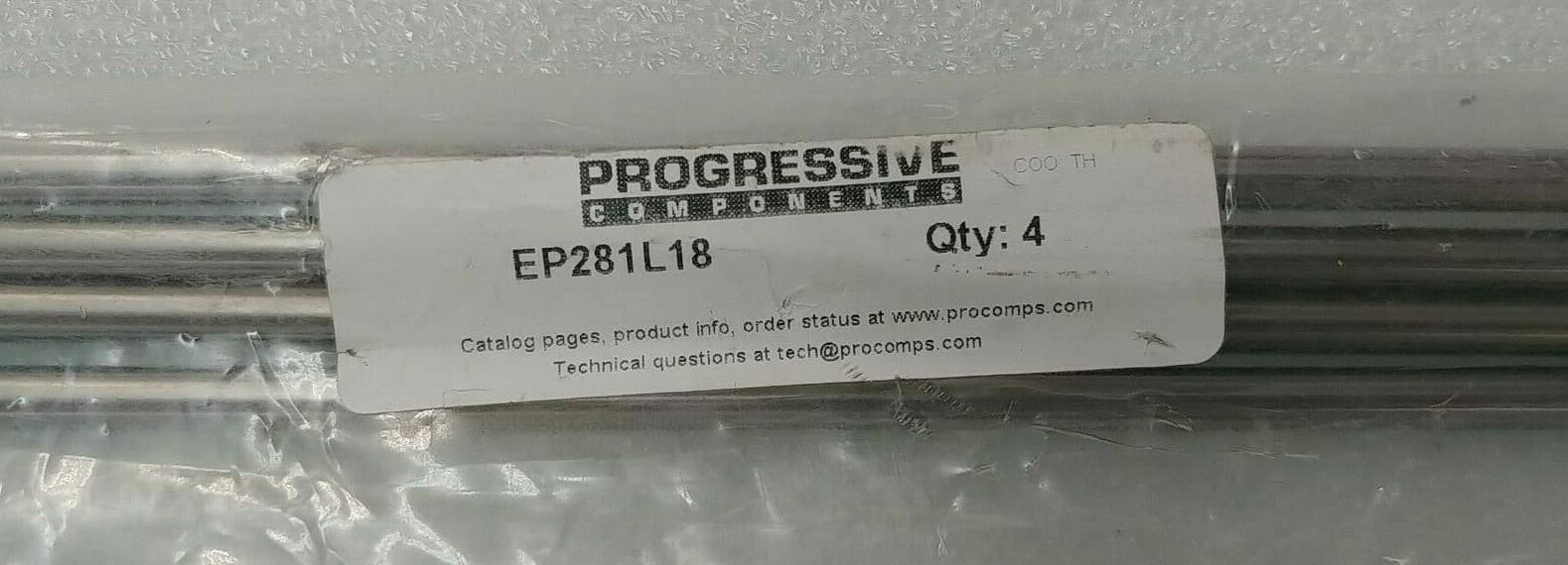 (Qty of 4) Progressive Components EP281L18 Mold Die Ejector Pin 9/32" X 18" Long 6