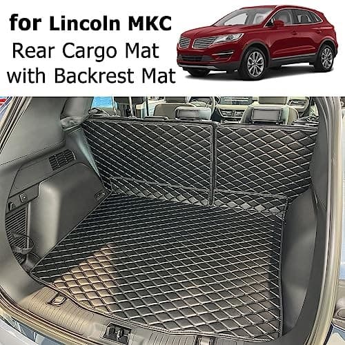 for 2015-2019 Lincoln MKC Trunk Mat and Rear Backrest Mat Cargo Liners All  4