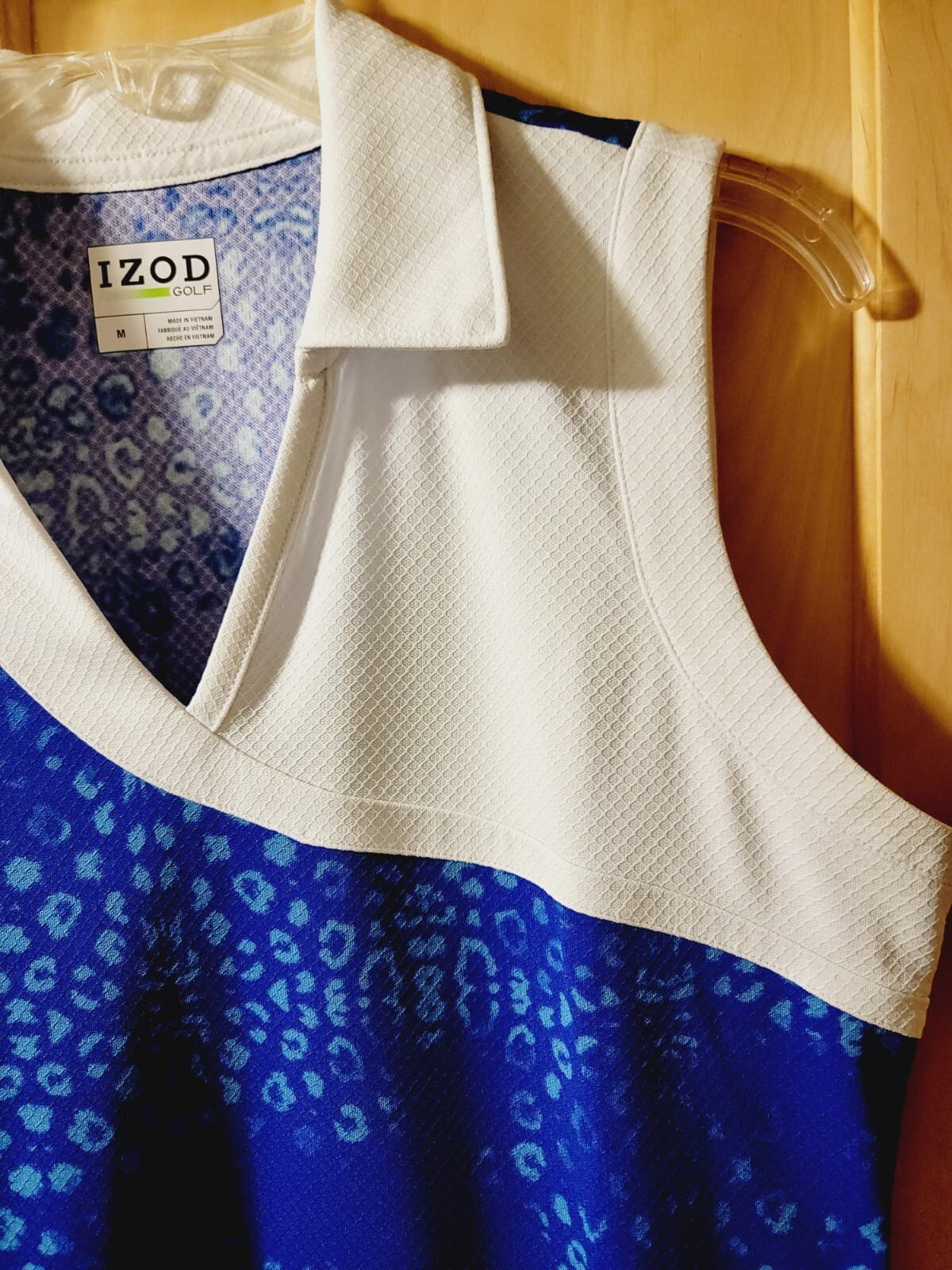 Womens Izod Golf Textured Floral Print Sleeveless Active Dress With Pockets MED 6