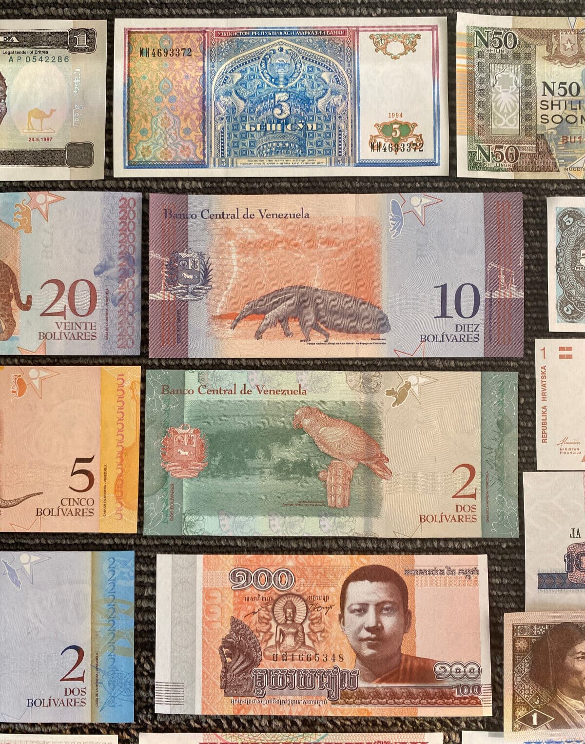 30 DIFFERENT Banknotes UNC Crisp Currency Foreign World Paper Money 3