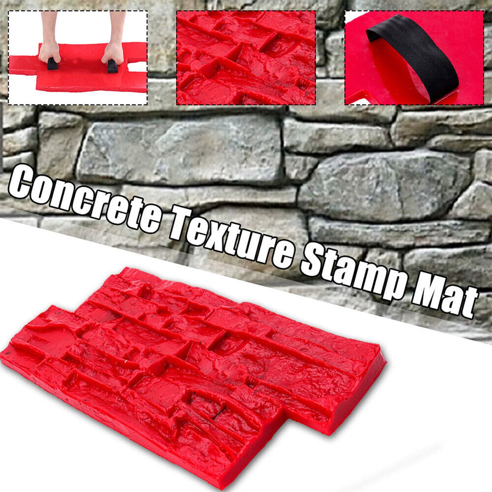 Cement Wall Mold for Concrete Cement Plaster Wall Brick Tiles Plastic Molds NEW