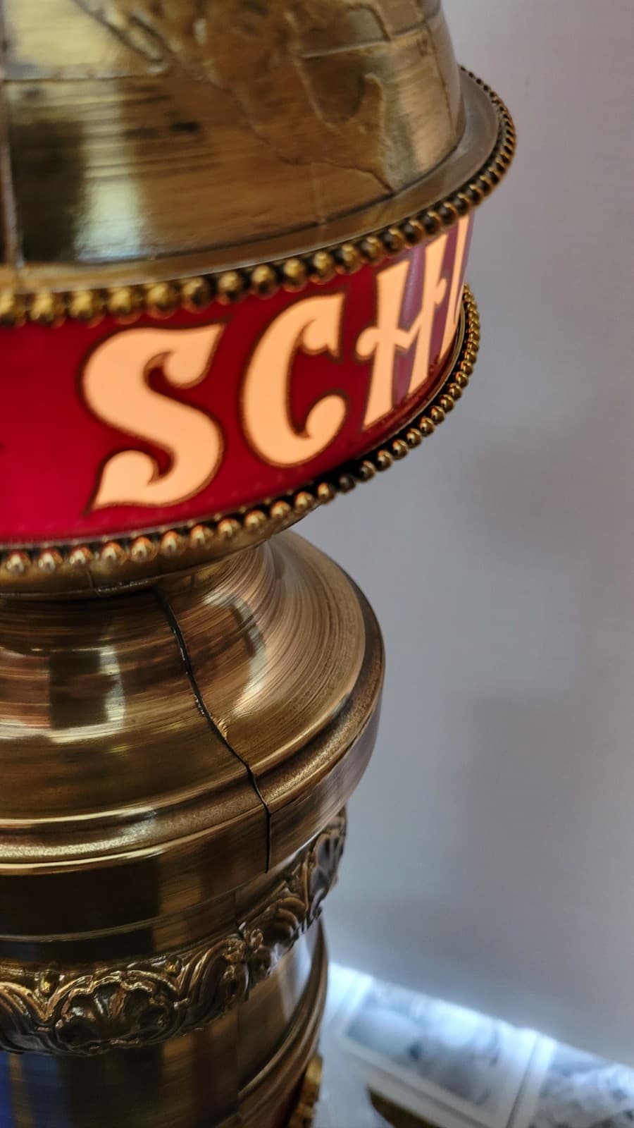 1976 Schlitz Beer Draught Stanchion Tap Handle Station & Org Box Vintage  5