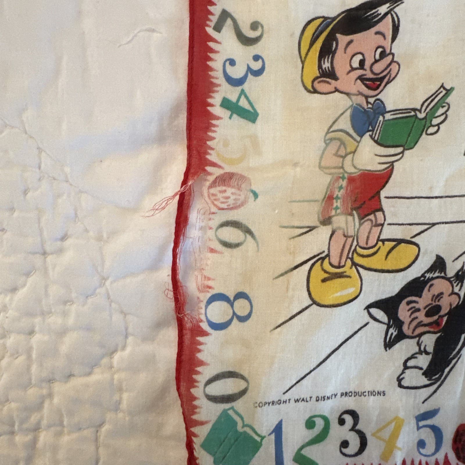 2 Vintage Child's Cotton Handkerchiefs Hankies Walt Disney Minnie Mouse Friends  4
